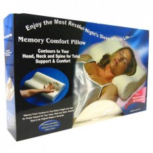 Ортопедическая подушка с памятью Comfort Memory Foam Pillow Originalsize Original Белая