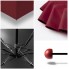 Дизайнерский карманный капсульный мини-зонт Capsule Umbrella-mini Designer All Seasons, Black/Burgundy 