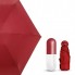Дизайнерский карманный капсульный мини-зонт Capsule Umbrella-mini Designer All Seasons, Black/Burgundy 