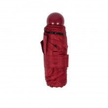 Дизайнерский карманный капсульный мини-зонт Capsule Umbrella-mini Designer All Seasons, Black/Burgundy 