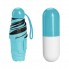 Дизайнерский карманный капсульный мини-зонт Capsule Umbrella-mini Designer All Seasons, Black/Blue  