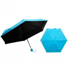 Дизайнерский карманный капсульный мини-зонт Capsule Umbrella-mini Designer All Seasons, Black/Blue  