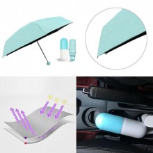 Дизайнерский карманный капсульный мини-зонт Capsule Umbrella-mini Designer All Seasons, Black/Blue  
