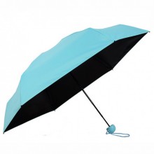 Дизайнерский карманный капсульный мини-зонт Capsule Umbrella-mini Designer All Seasons, Black/Blue  