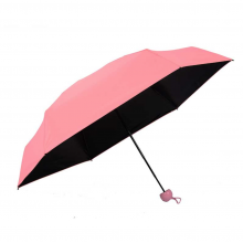 Дизайнерский карманный капсульный мини-зонт Capsule Umbrella-mini Designer All Seasons, Black/Pink