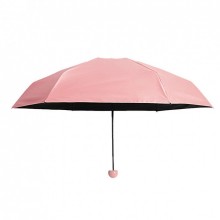 Дизайнерский карманный капсульный мини-зонт Capsule Umbrella-mini Designer All Seasons, Black/Pink