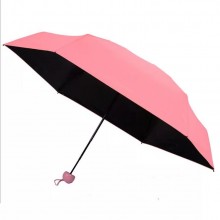 Дизайнерский карманный капсульный мини-зонт Capsule Umbrella-mini Designer All Seasons, Black/Pink