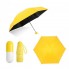 Дизайнерский карманный капсульный мини-зонт Capsule Umbrella-mini Designer All Seasons, Black/Yellow 