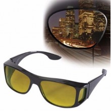 Комплект Антибликовые очки 2в1 ночные и дневные HD Vision WrapArounds Day & Night Original, Тёмные и Жёлтые