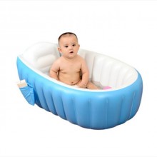 Надувная ванночка Levand Intime Baby Bath Tub, Голубая + Насос