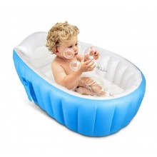 Надувная ванночка Levand Intime Baby Bath Tub, Голубая + Насос