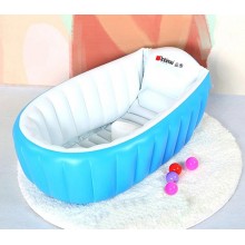 Надувная ванночка Levand Intime Baby Bath Tub, Голубая + Насос