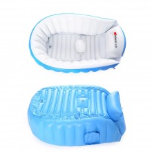 Надувная ванночка Levand Intime Baby Bath Tub, Голубая + Насос