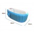 Надувная ванночка Levand Intime Baby Bath Tub, Голубая + Насос