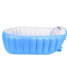 Надувная ванночка Levand Intime Baby Bath Tub, Голубая + Насос