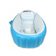 Надувная ванночка Levand Intime Baby Bath Tub, Голубая + Насос