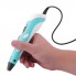3Д ручка с LCD Дисплеем 3D PEN для рисования Эко Пластиком, Голубая