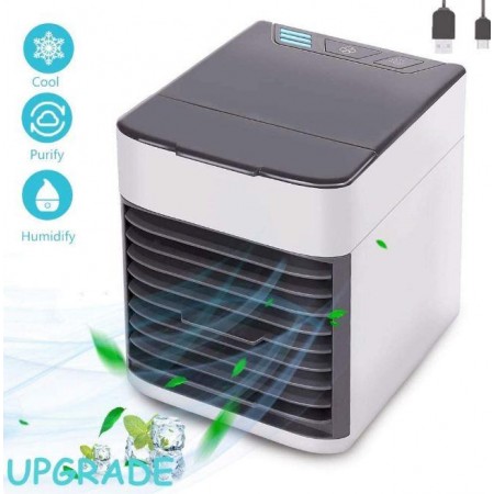 Портативный мобильный переносной мини Кондиционер Вентилятор 2X SPEED LED Arctic Air ULTRA Original 2.0 10 Вт c функциями охлаждения, очистки, увлажнения воздуха + маленький бытовой ночник с питанием от USB