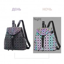 Подростковый Женский рюкзак Бао Бао Ночной алмаз Bao Bao Issey Miyake Хамелеон мелкий ромбик