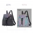 Подростковый Женский рюкзак Бао Бао Ночной алмаз Bao Bao Issey Miyake Хамелеон мелкий ромбик