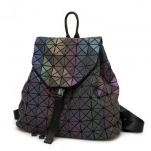 Подростковый Женский рюкзак Бао Бао Ночной алмаз Bao Bao Issey Miyake Хамелеон мелкий ромбик
