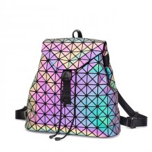 Подростковый Женский рюкзак Бао Бао Ночной алмаз Bao Bao Issey Miyake Хамелеон мелкий ромбик