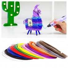3Д ручка с LCD Дисплеем 3D PEN для рисования Эко Пластиком, Розовая
