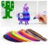 3Д ручка с LCD Дисплеем 3D PEN для рисования Эко Пластиком, Розовая
