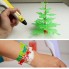 3Д ручка с LCD Дисплеем 3D PEN для рисования Эко Пластиком, Жёлтая