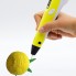 3Д ручка с LCD Дисплеем 3D PEN для рисования Эко Пластиком, Жёлтая