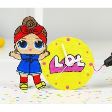 3Д ручка с LCD Дисплеем 3D PEN для рисования Эко Пластиком, Фиолетовая