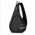 Городской многофункциональный Рюкзак-сумка SwissGear BaG Sling (Слинг) через плечо для мужчин с выходом для наушников Black