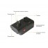Портативный электрический Тепловентилятор Levand Flame Heater 1000W с LED дисплеем плюс Пульт управления