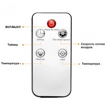 Портативный электрический Тепловентилятор Levand Flame Heater 1000W с LED дисплеем плюс Пульт управления