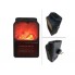 Портативный электрический Тепловентилятор Levand Flame Heater 1000W с LED дисплеем плюс Пульт управления