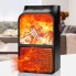 Портативный электрический Тепловентилятор Levand Flame Heater 1000W с LED дисплеем плюс Пульт управления