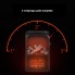 Портативный электрический Тепловентилятор Levand Flame Heater 1000W с LED дисплеем плюс Пульт управления