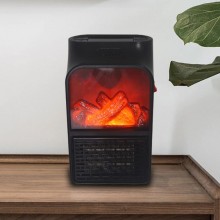 Портативный электрический Тепловентилятор Levand Flame Heater 1000W с LED дисплеем плюс Пульт управления