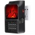 Портативный электрический Тепловентилятор Levand Flame Heater 1000W с LED дисплеем плюс Пульт управления