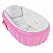 Надувная ванночка Levand Intime Baby Bath Tub, Розовая + Насос