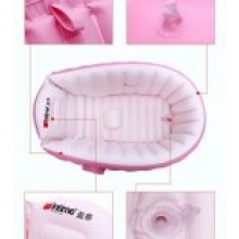 Надувная ванночка Levand Intime Baby Bath Tub, Розовая + Насос