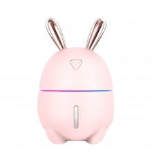 Зайка Увлажнитель воздуха и ночник 2в1 Humidifier, Розовый