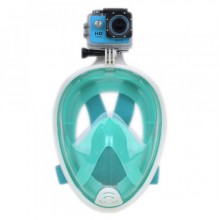 Маска для Подводного плавания Сноркелинга Levand c Креплением для камеры GoPro L/XL Turquoise