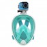 Маска для Подводного плавания Сноркелинга Levand c Креплением для камеры GoPro L/XL Turquoise