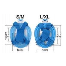 Маска для Подводного плавания Сноркелинга Levand c Креплением для камеры GoPro S/M Blue