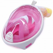 Маска для Подводного плавания Сноркелинга Levand c Креплением для камеры GoPro L/X Pink