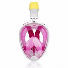 Маска для Подводного плавания Сноркелинга Levand c Креплением для камеры GoPro S/M Pink