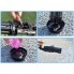 Игрушечный Пулемет генератор мыльных пузырей пистолет PRINCIPLE BUBBLE GUN GATLING машинка автомат електрический пузыремёт для детей Пузырьковая пушка Гатлинга 8 отверстий Black