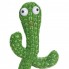 Танцующий поющий плюшевый кактус Dancing Cactus в горшке TikTok Игрушка-повторюшка с подсветкой 120 песен интерактивный на аккумуляторе