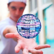 Летающий шар спиннер светящийся FlyNova pro Gyrosphere игрушка мяч бумеранг 95 мм